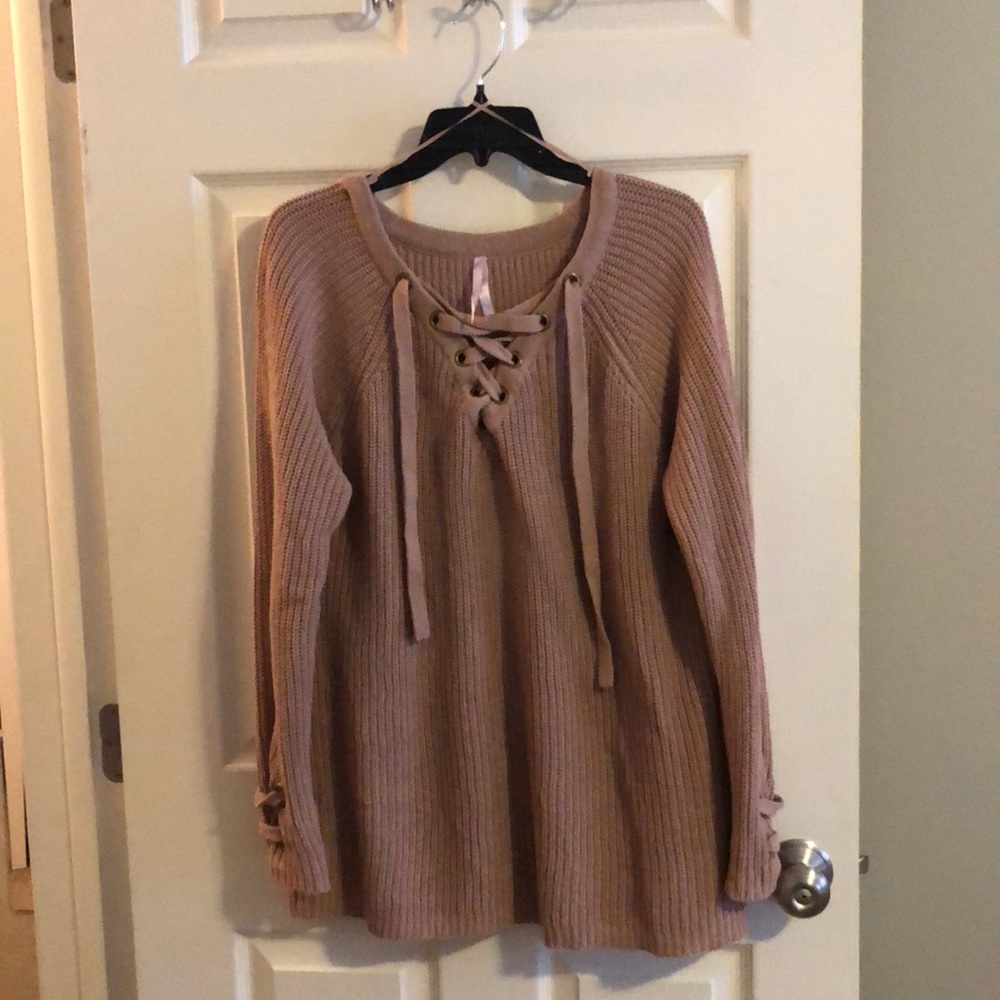 Criss cross sweater